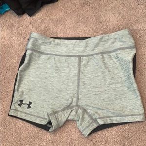 Girls Under Armour spandex shorts